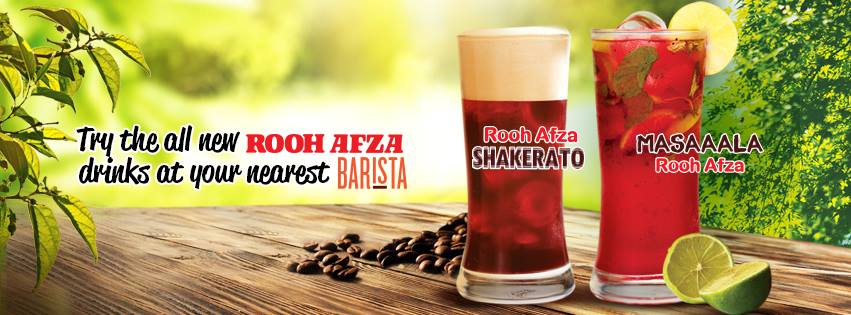 Roohafza Coffee at Barista 